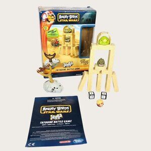 Angry Birds Star Wars Jenga Tatooine Battle Game Hasbro Sling Shot Works